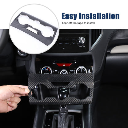 Real Carbon Fiber Air Condition Panel Trim Cover for Subaru Forester 19-24 13