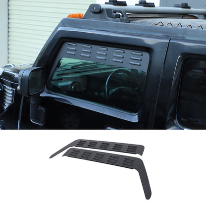 Front & Rear Window Glass Louver Air Vent Panel Trim For Hummer H2 2003-09 US 4