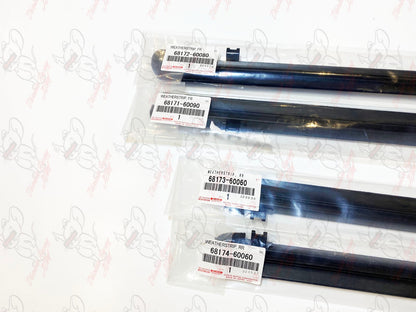 Toyota Genuine 4Runner GX460 Front Rear Inner Door Glass Weatherstrip Set OEM 6