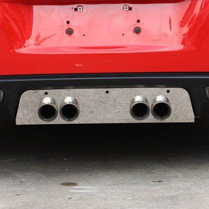 Stainless Steel Exhaust Filler Panel trim for 2005-2013 C6 Corvette 11
