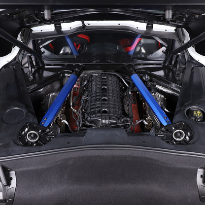 Blue Engine Bay Inner Crossmember Panel Trim Cover For CORVETTE C8 Coupe 20-26 9