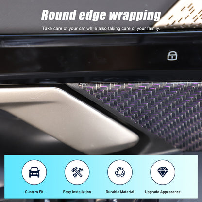 Real Carbon Fiber Interior Door Handle Panel Cover Trim For BMW 5 Series G60 24+ 13