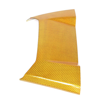 Yellow Carbon Fiber Rear Speaker Top Upper Cover Trim For Corvette C8 Coupe 2026 8