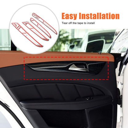 Grain Interior Car Door Panel Cover Trim For Benz GLE GLS ML GL 2013-2019 US 9