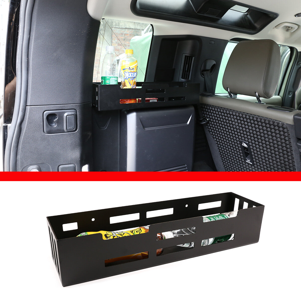 Alloy Rear Trunk Left Side Storage Box Organizer For LR Defender 110 20-21 5