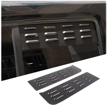 Black Aluminium Alloy Door Window Air Vents Screens For Hummer H3 2005-09 20