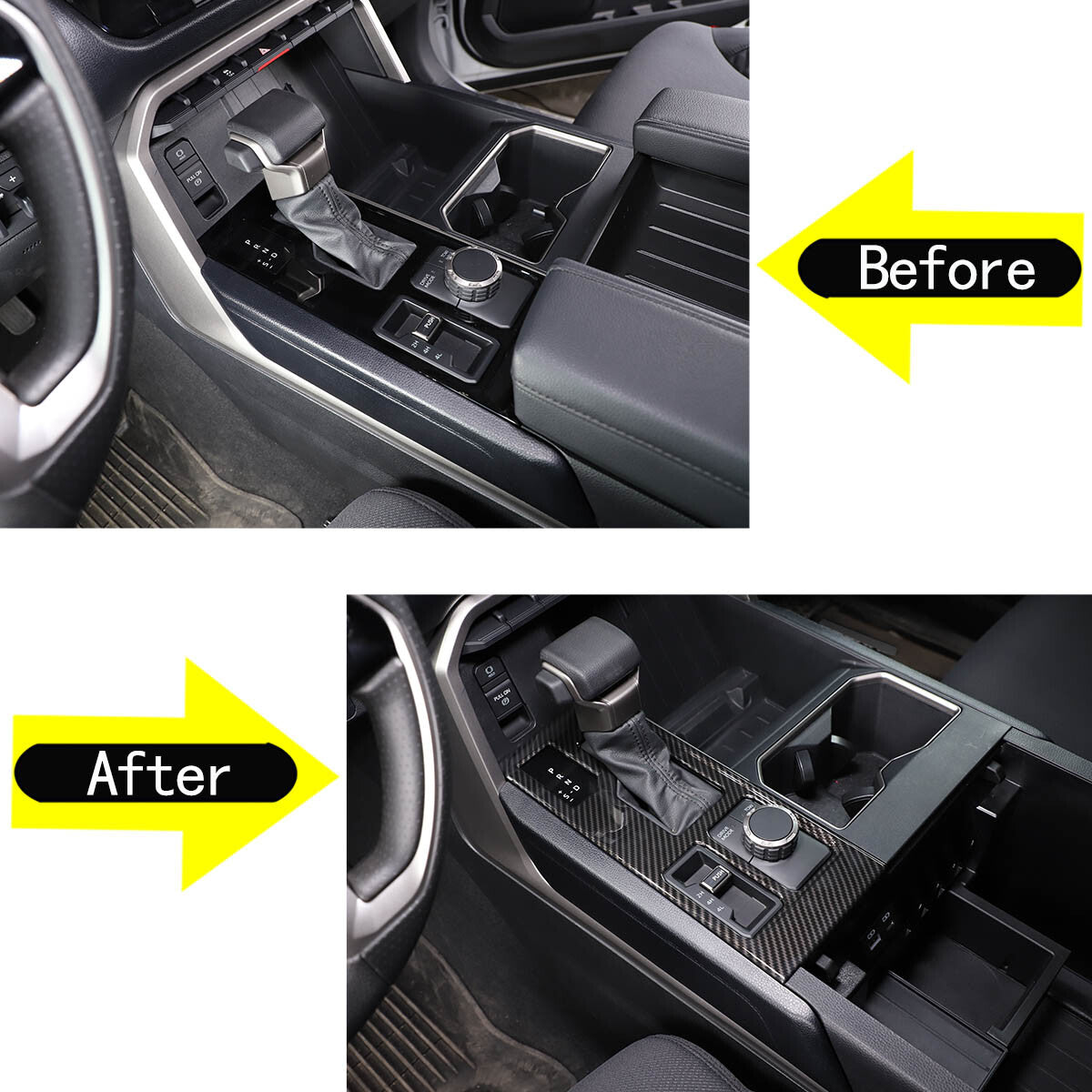 ABS Carbon Fiber Interior Set Cover Trim Kit For Toyota Tundra Sequoia SR 22+ - Styles 1-5 219