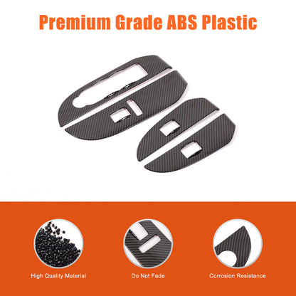 ABS Carbon Fiber Interior Decor Trim Cover For Cadillac Escalade 2007-14 24