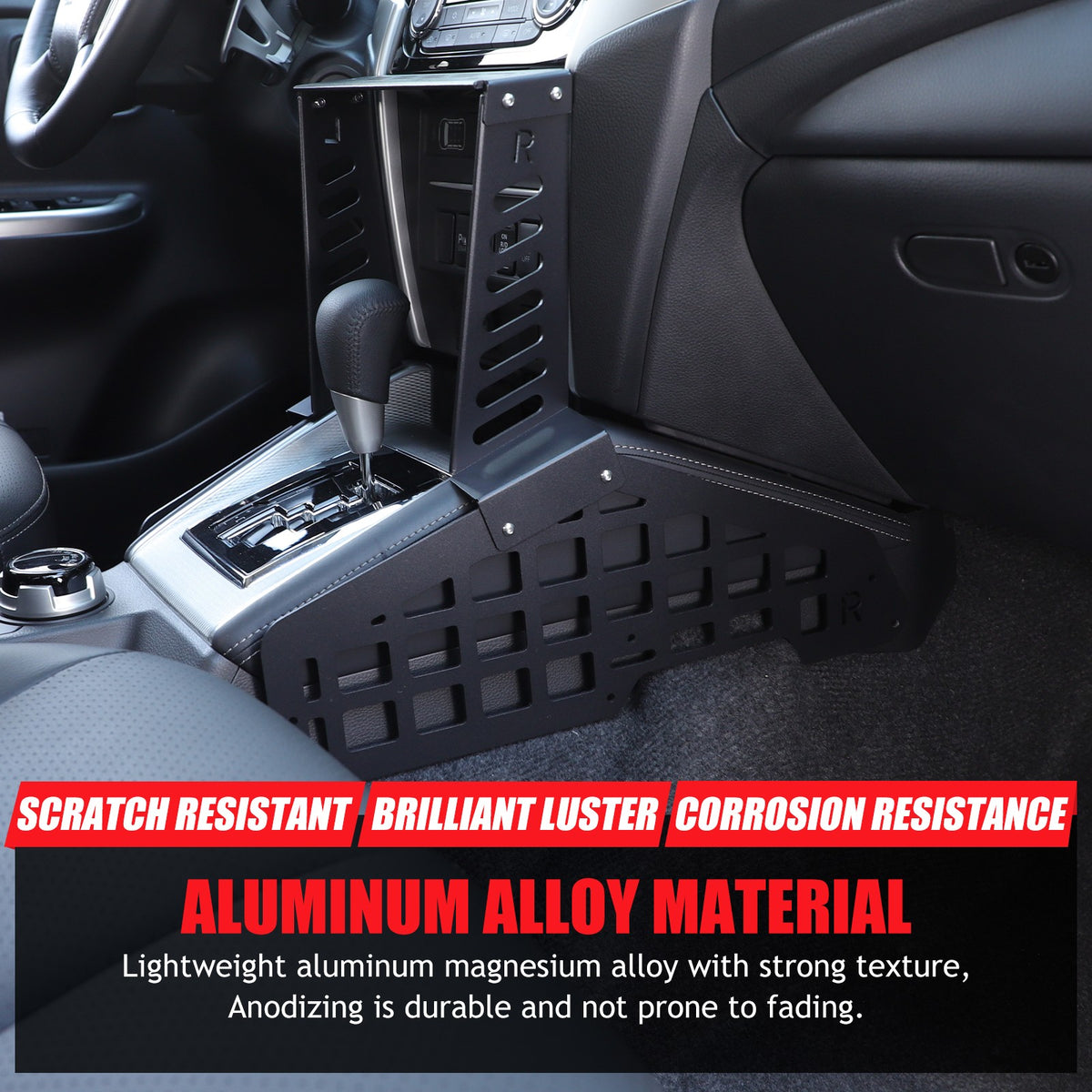 Center Console Molle Panel Digital Device Mount For Mitsubishi L200 Triton 19-23 9