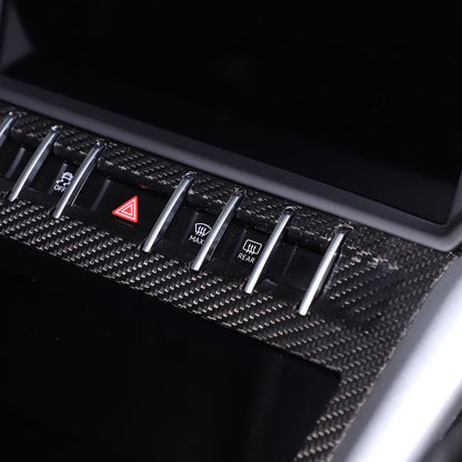 Carbon Fiber Air Condition Panel Frame Trim Cover For Lamborghini URUS 18-23 US 4
