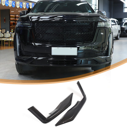 Glossy Black Front Headlight Trim Cover For Cadillac Escalade 2021-23 US 9