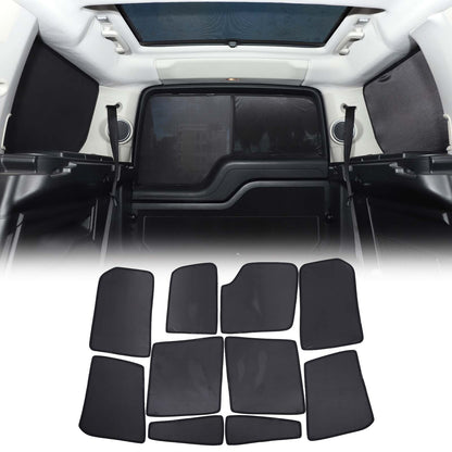Full Car Window Screen Sun Shade Mesh Cover Windshield For LR Discovery 4 L319 1