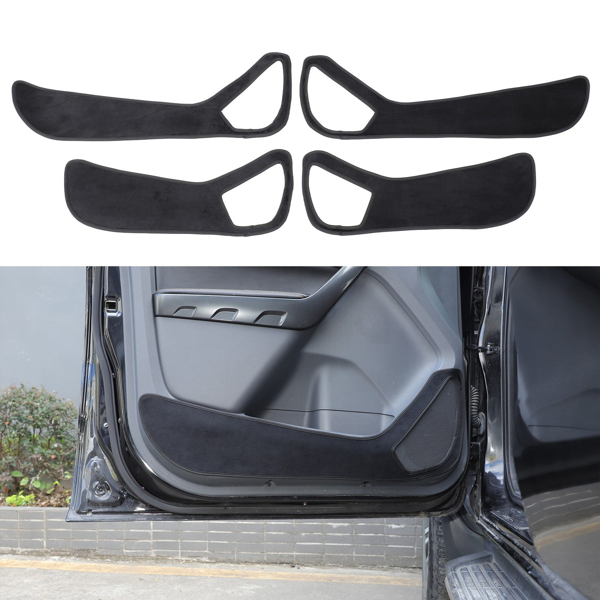 Door Side Anti-Kick Anti-Dirty Guard Cover Trim For Ford Ranger T7 T8 2015-2021 3