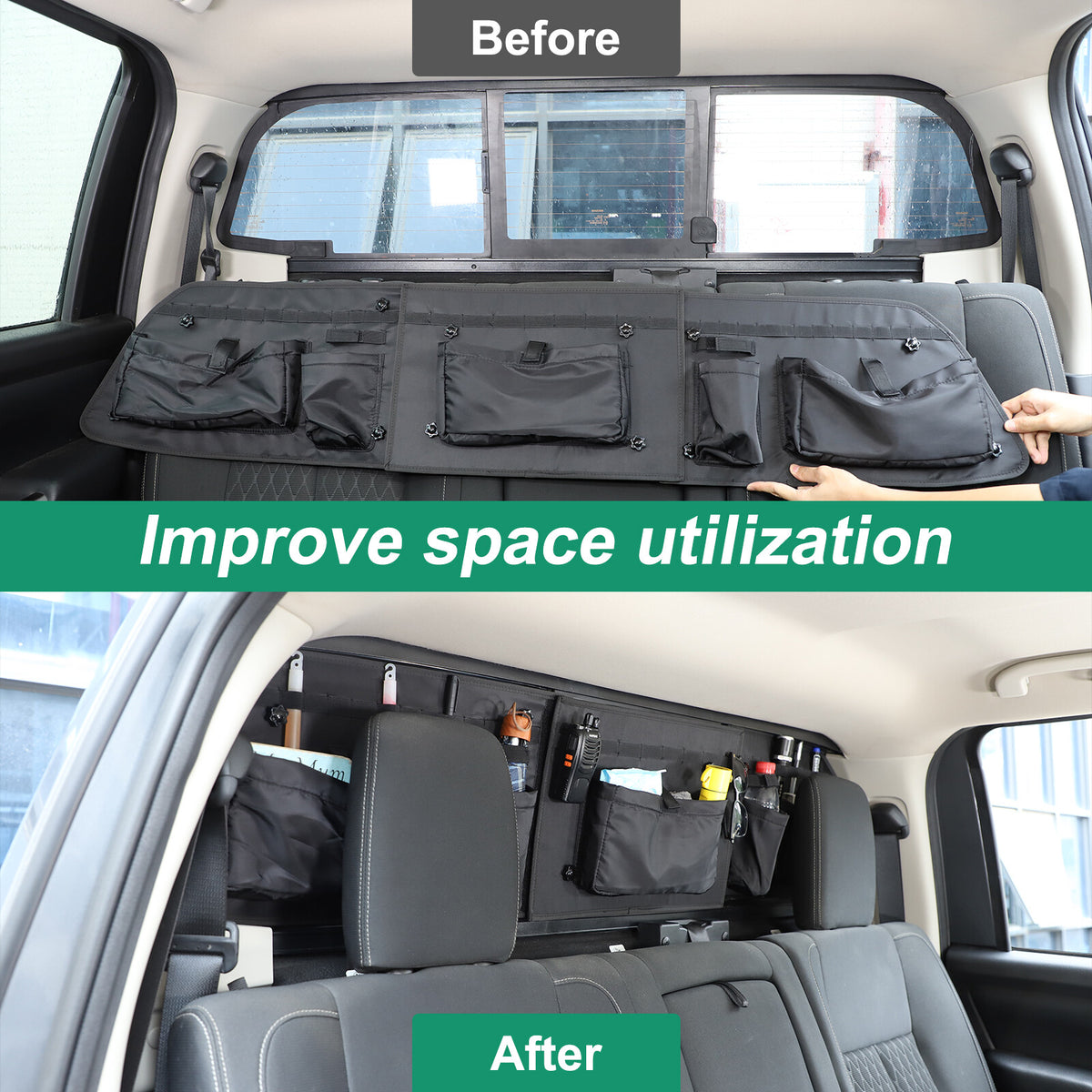 Tailgate Trunk Storage Bag Case Cover Tool Organizer For Nissan Titan 2016-2023 1