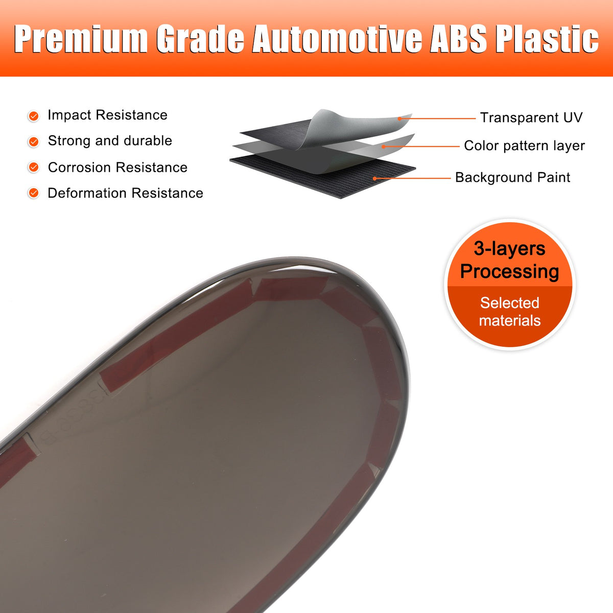Smoked ABS Tail Light Smoke Housing Cover Trim for Toyota Supra 1993-2002 US 3