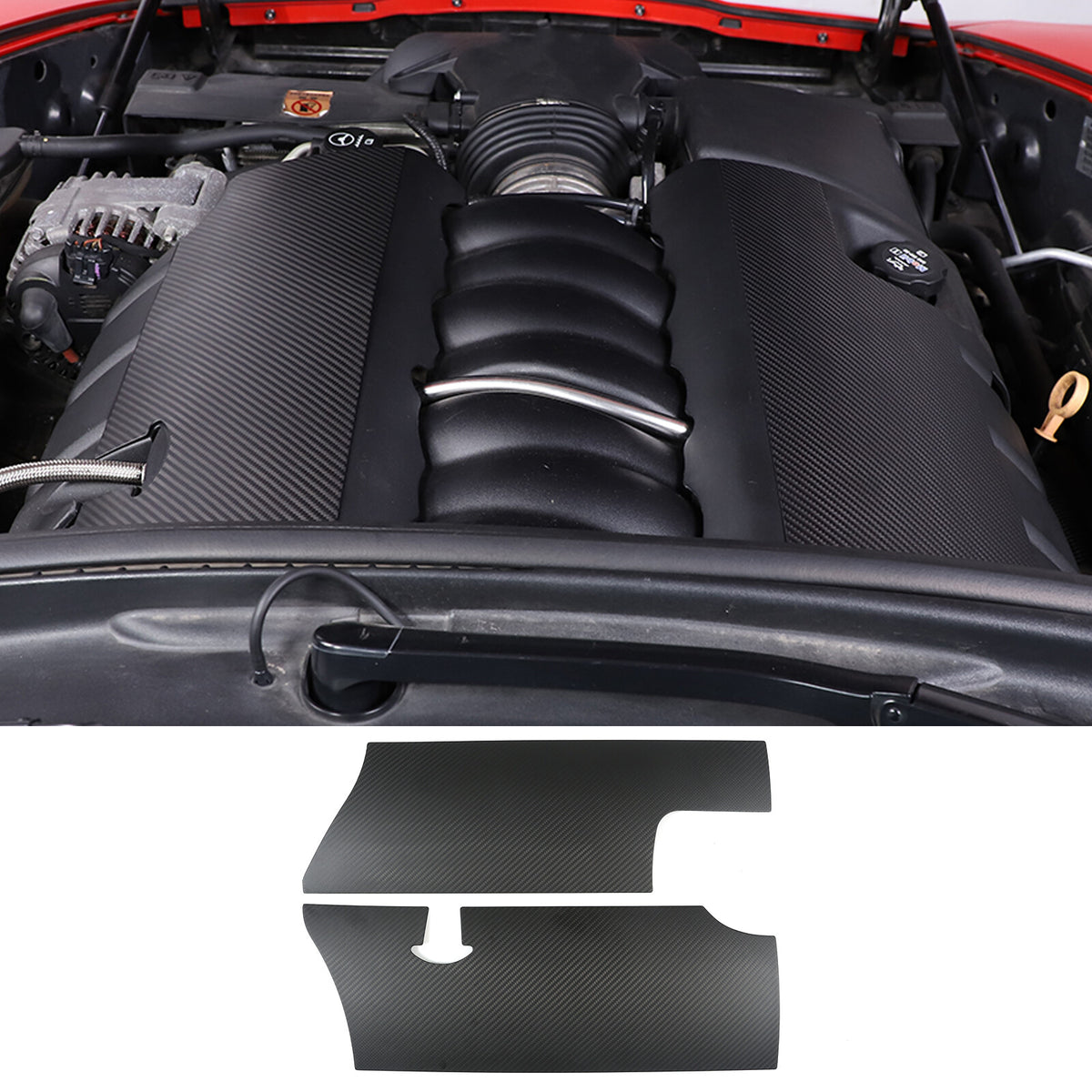 Matte Dry Real Carbon Fiber Center Console Trim Cover For Corvette C6 2005-13 99