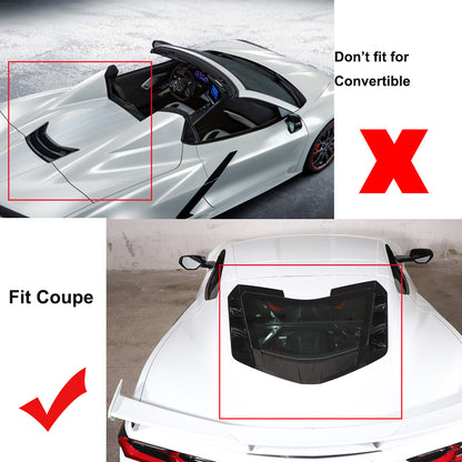 Real Carbon Fiber Full Exterior Set Decor Cover Trim Kit For Corvette C8 2020-26 32