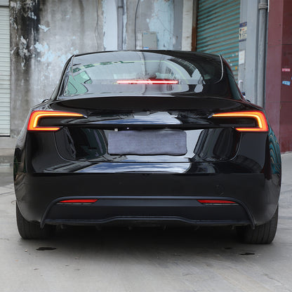 Smoked Black Rear Tail Light Guard Cover Trim Bezel For Tesla Model 3 2023-24 15