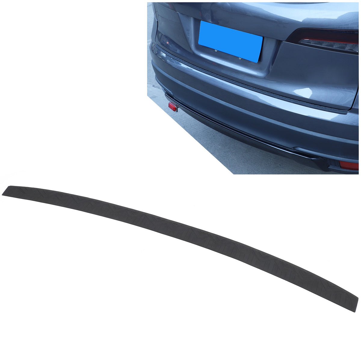External Rear Bumper Guard Protector Trim For Honda Pilot 2016-2022 1