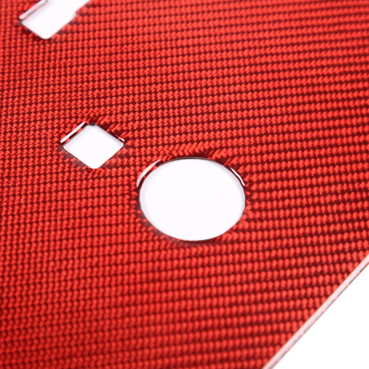 Red Carbon Fiber Rear License Plate Bottom Trim Panel For Corvette C6 2005-2013 4