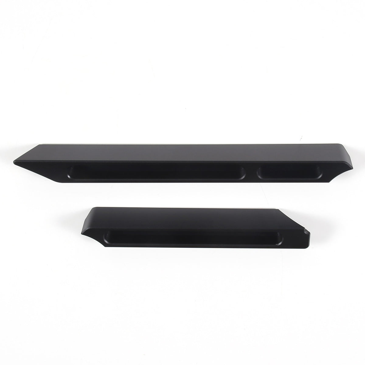 Black Aluminum Center Console Lower Storage Strip Trim For Porsche Taycan 19+ 2