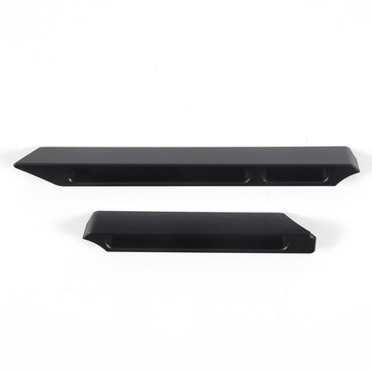 Black Aluminum Center Console Lower Storage Strip Trim For Porsche Taycan 19+ 2