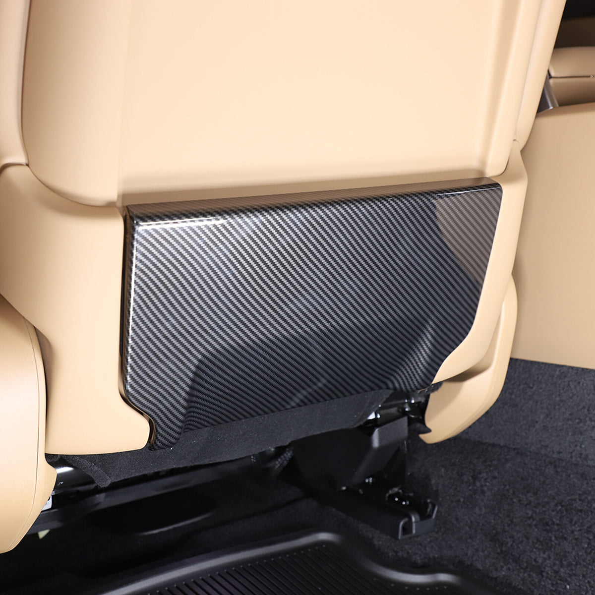 ABS Carbon Fiber Seat Back Anti-kick Panel Trim Cover For Range Rover Vogue 18+ 1