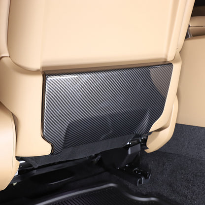 ABS Carbon Fiber Seat Back Anti-kick Panel Trim Cover For Range Rover Vogue 18+ 1