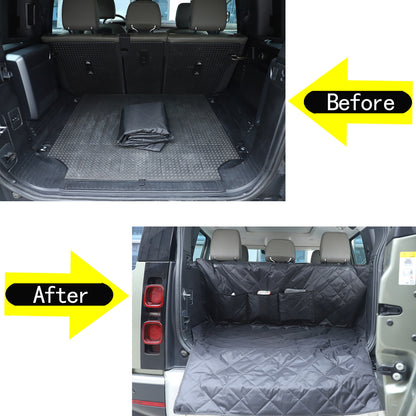 Pet Dog Seat Cover Car Back Seat Protector Hammock Mat For LR Defender 110 20-24 6