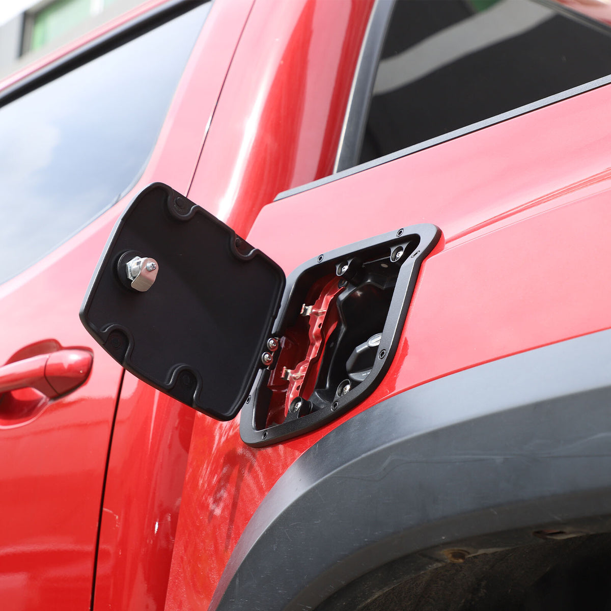 Star Door Fuel Tank Cover W/ Lock Gas Cap Tank Trim For Toyota Tacoma 2016-23 US 8
