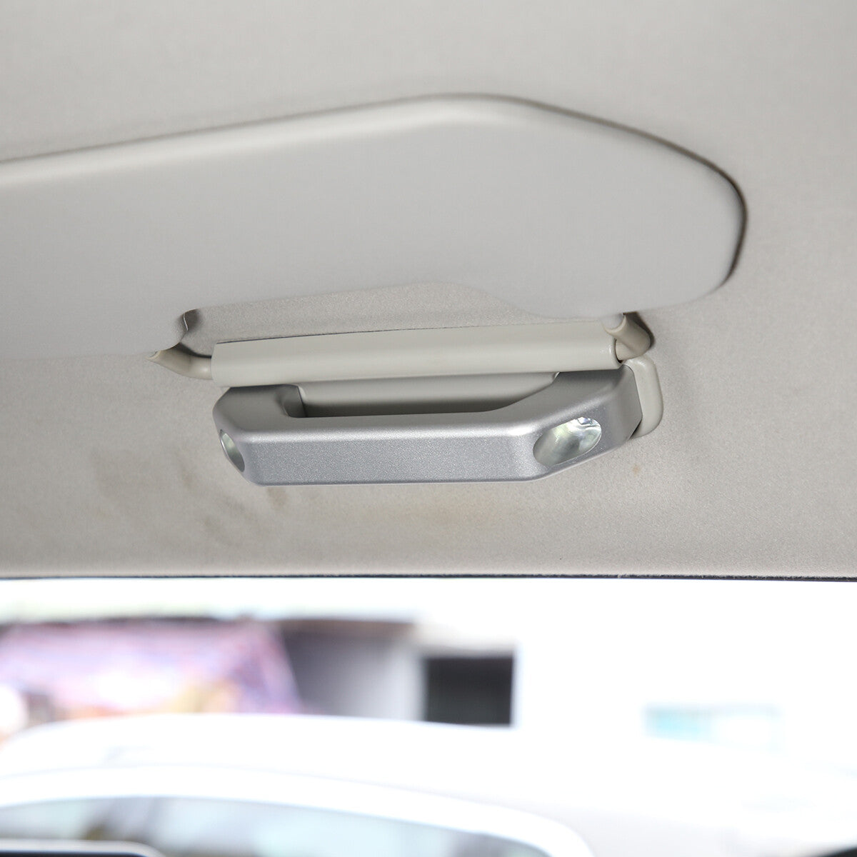 Silver Alloy Inner Car Roof Grab Handle Cover Trim For Toyota FJ Cruiser 07-21 3
