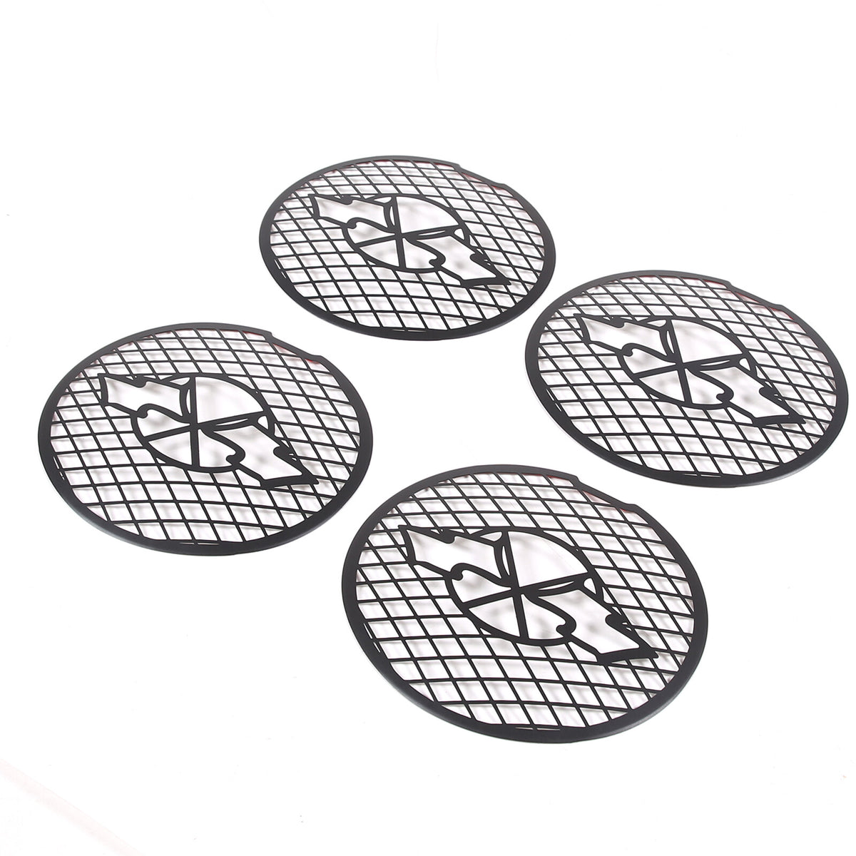 Black Stainless Steel Tail Light Trim Grills for Corvette C6 GS/Z0 /ZR1 2005-13 5