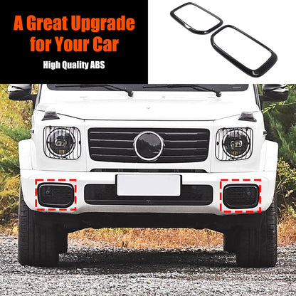 Carbon Fiber ABS Exterior Front Bumper Door Trim For Benz G-Class W465 2025+ 35