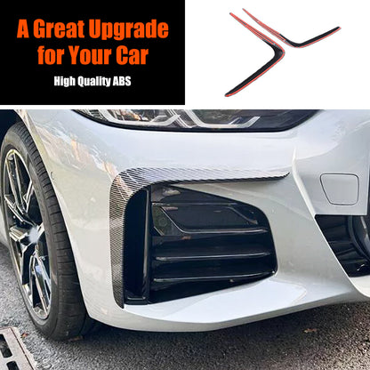 Carbon Fiber ABS Front Bumper Side Air Vent Trim For BMW G22 G23 M Sport 20+ 16