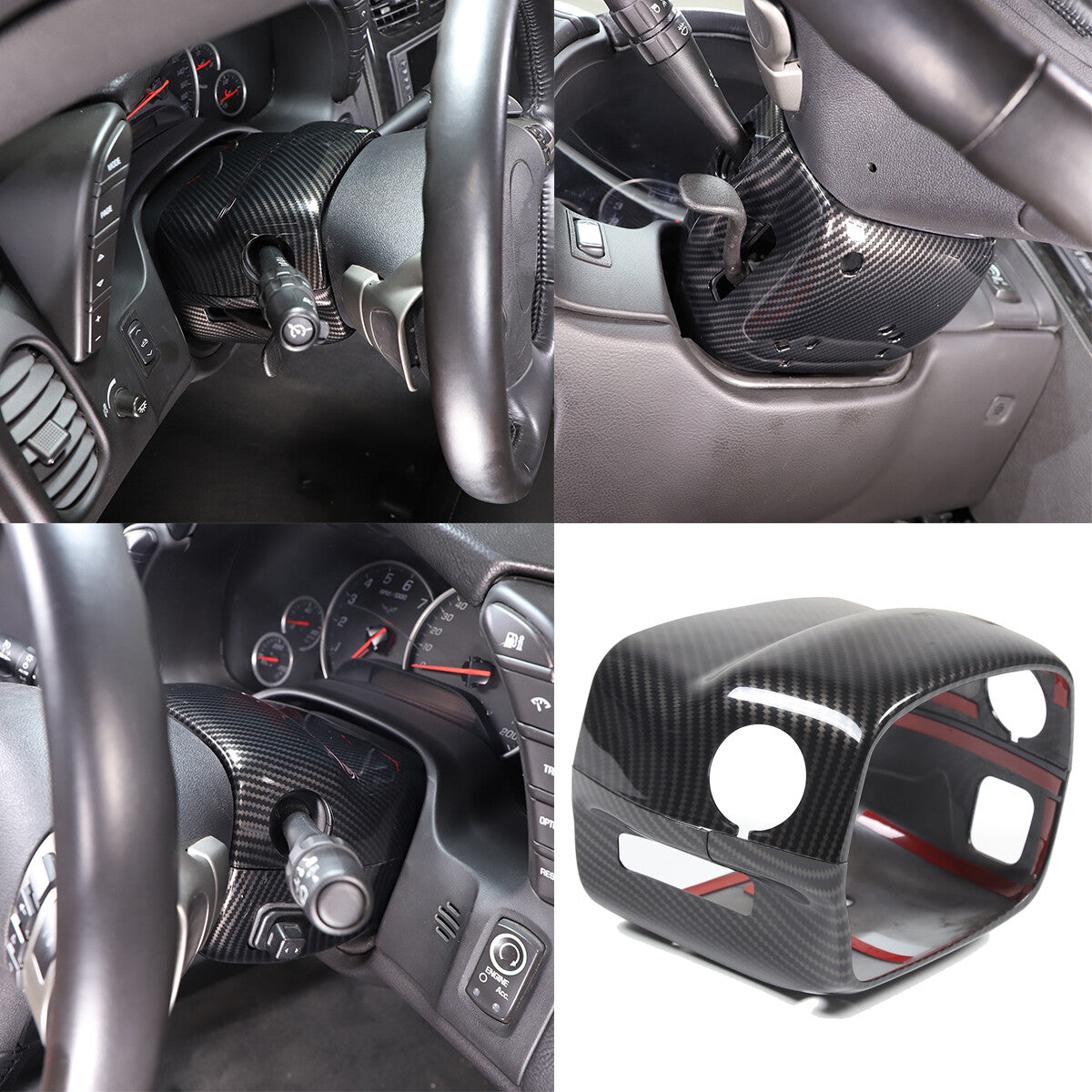 ABS Carbon Fiber Interior Decor Accessories Cover Trim For Corvette C6 2005-13 136