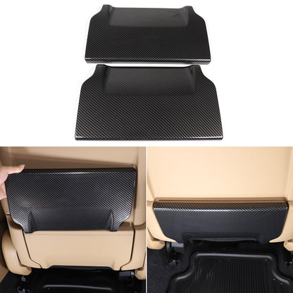 ABS Carbon Fiber Seat Back Anti-kick Panel Trim Cover For Range Rover Vogue 18+ 19