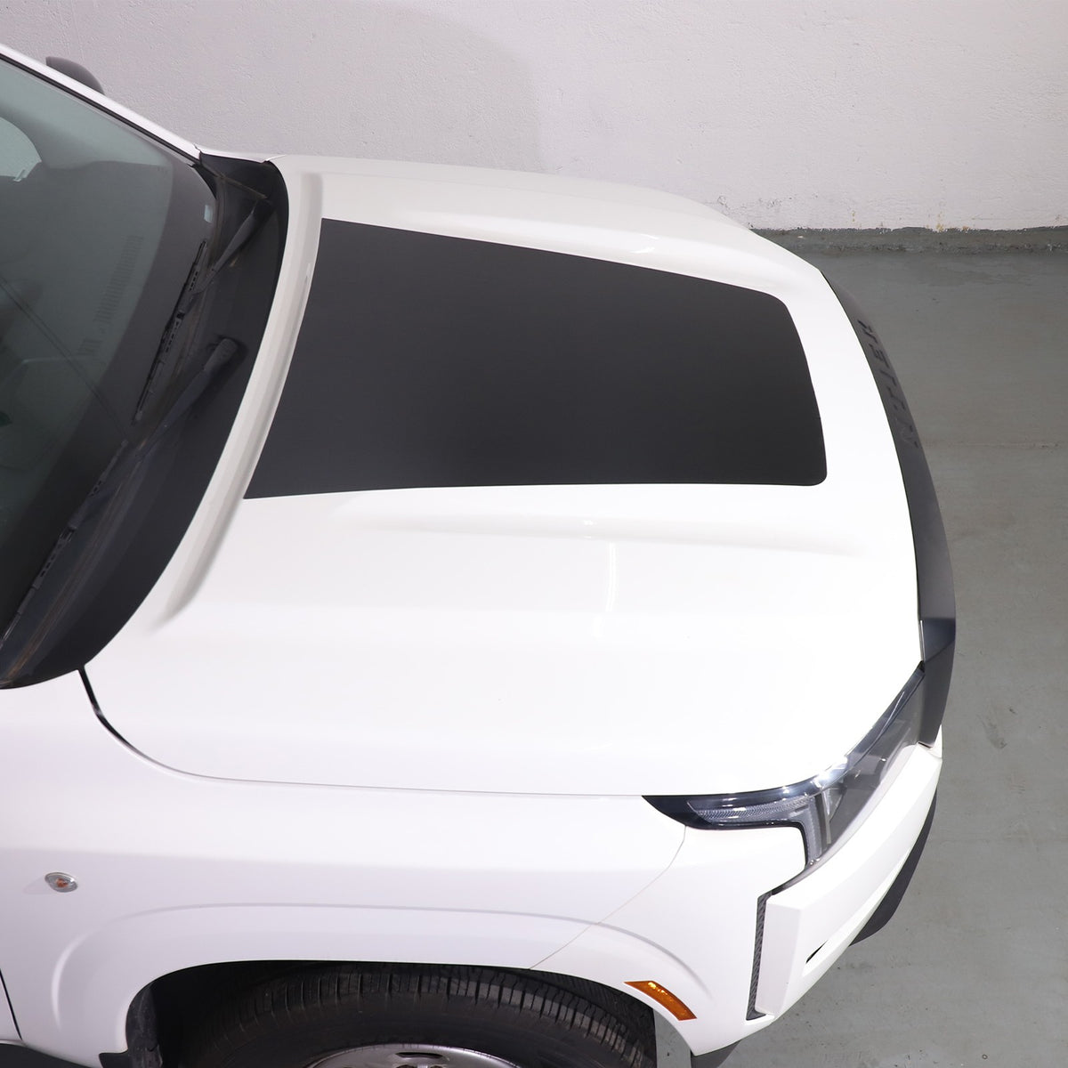Black Front Exterior Hood Trim Sticker Decal For Nissan Frontier 2024+ US 9