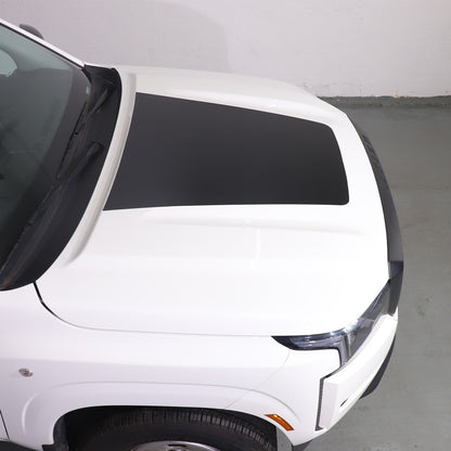 Black Front Exterior Hood Trim Sticker Decal For Nissan Frontier 2024+ US 9