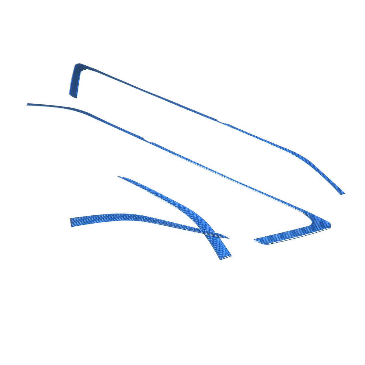 Blue Carbon Fiber Interior Door Panel Trim Sticker Strip For Corvette C8 2020-25 14