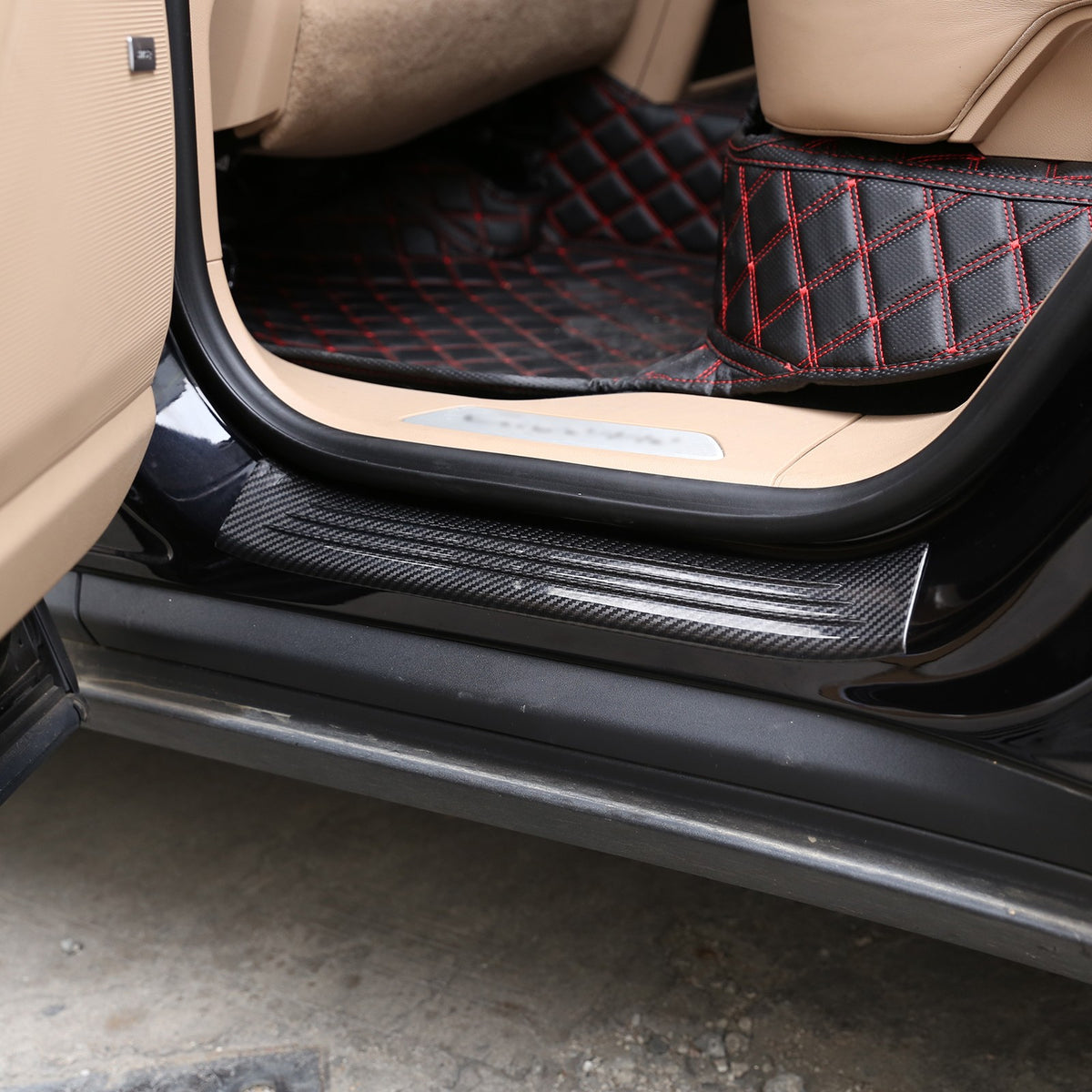 Real Carbon Fiber Outer Door Sill Scuff Plate For Porsche Cayenne E3 2018‑2021 10