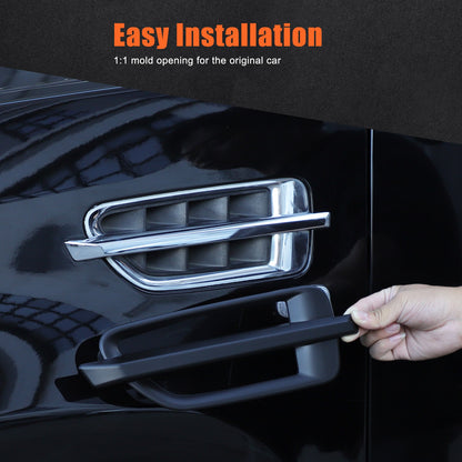 ABS Matte Black Side Air Fender Vent Trim For Cadillac Escalade 2007-2014 US 3