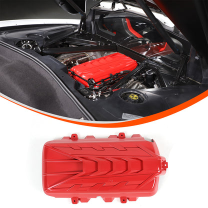Red ABS Engine hood Compartment panel Trim Cover For Corvette C8 2020-2026 7
