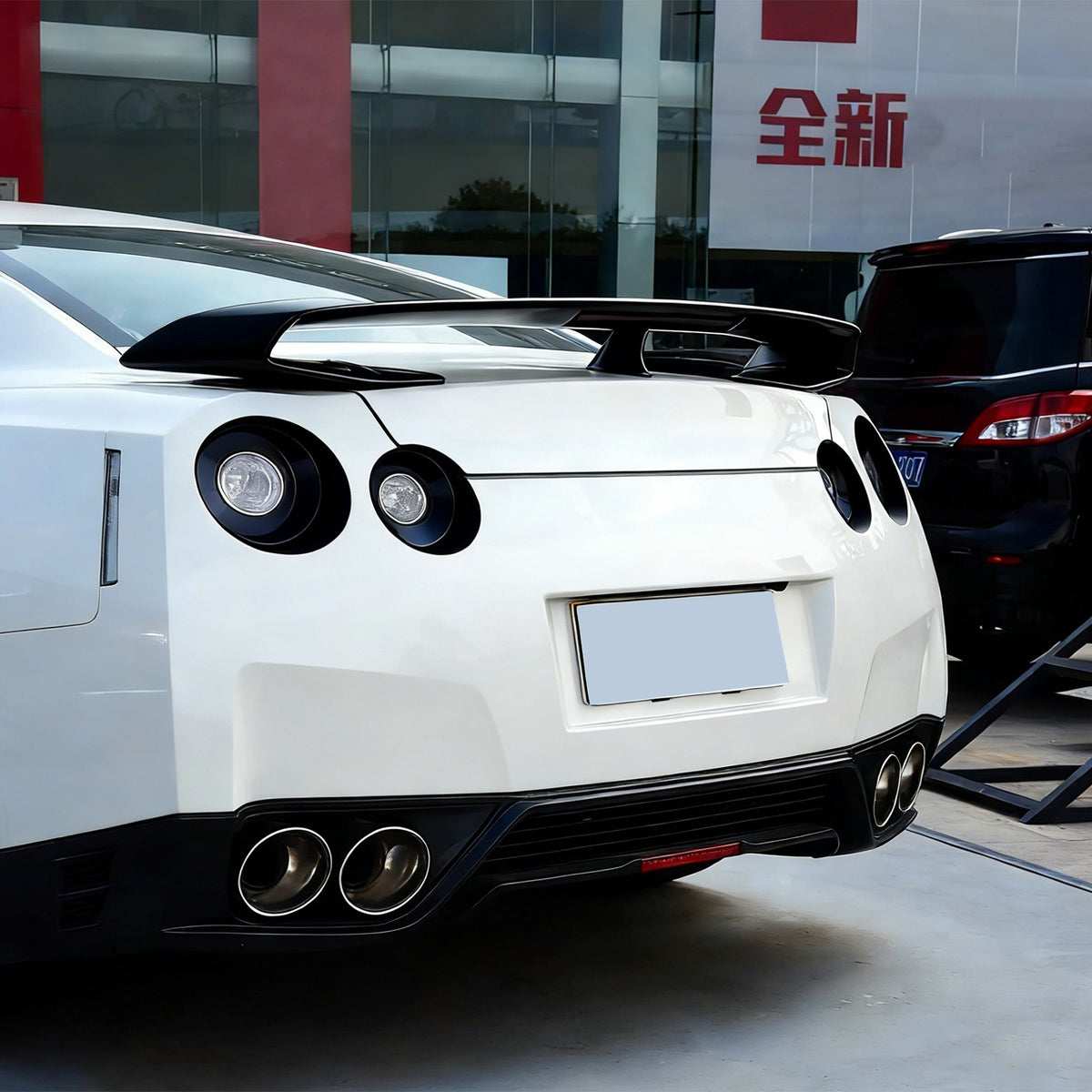Smoked Tail Light Covers Rear Light Guards Exterior For Nissan GTR R35 08-16 3