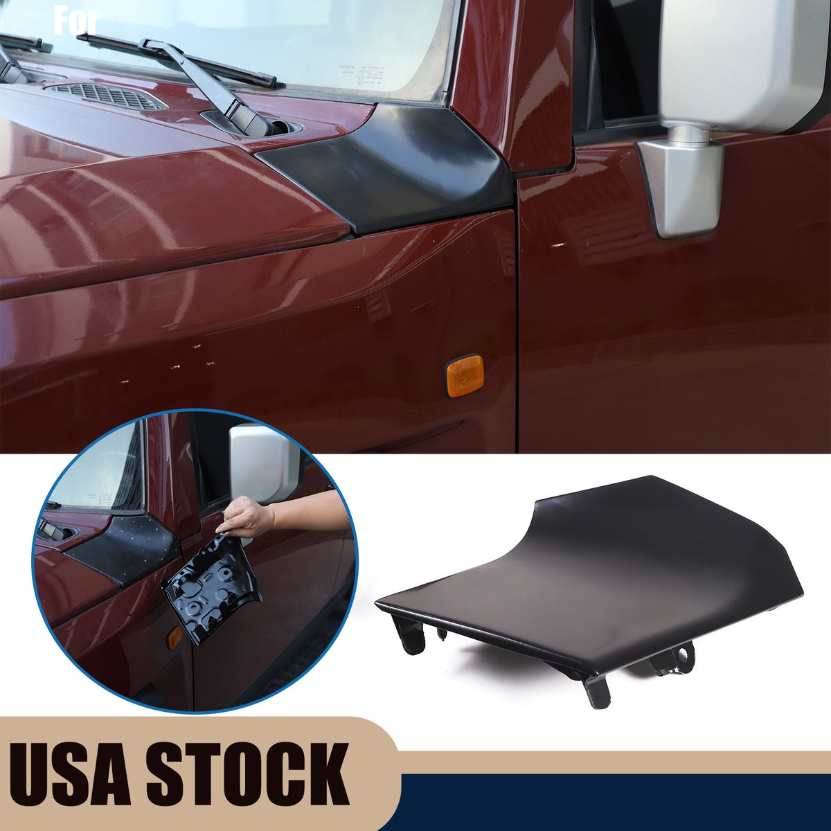 Upper Fender Panel Cover Trim Plate Driver Side for 2007-21 Toyota FJ Cruiser US 1