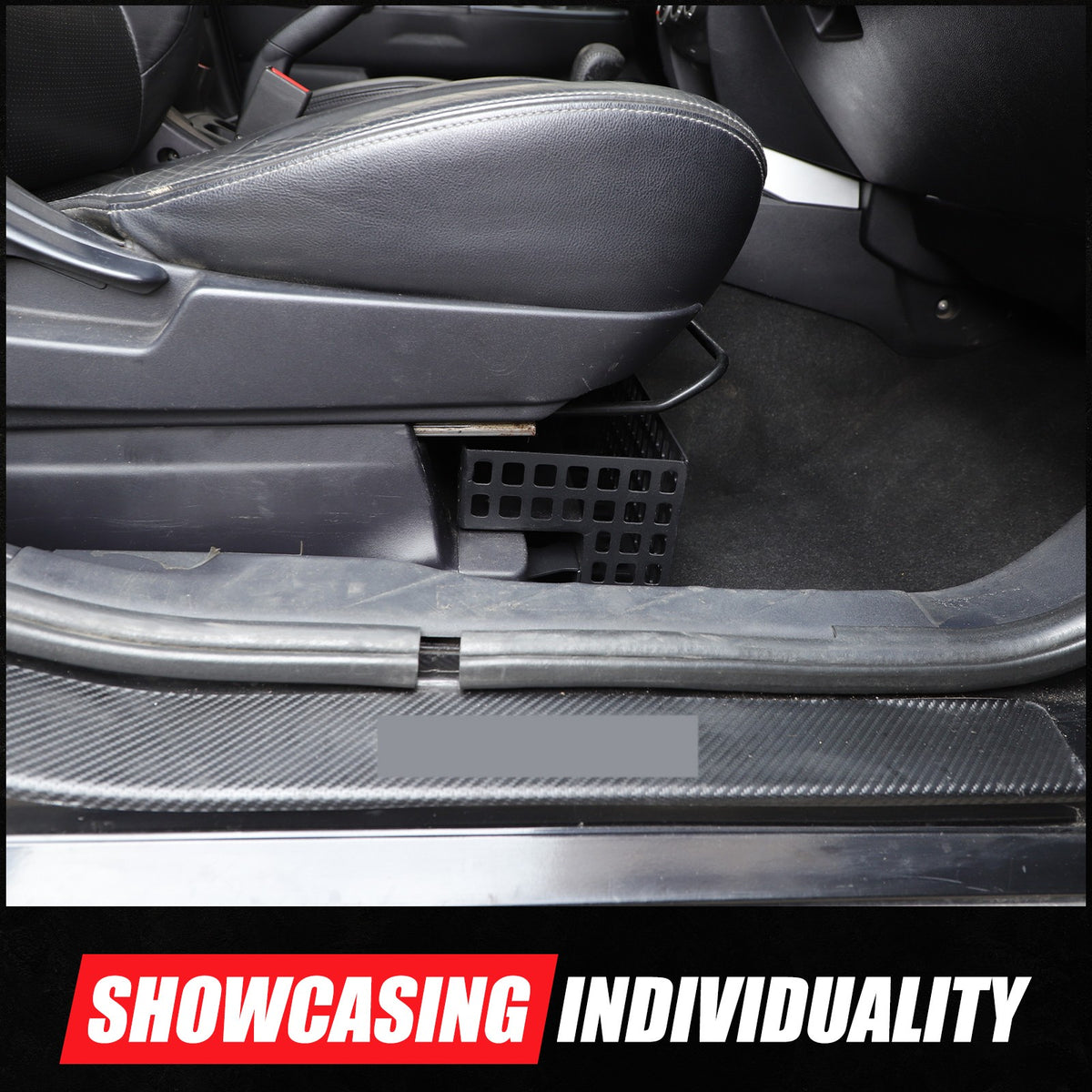 Aluminum Alloy Under Passenger Seat Storage Basket For Mitsubishi ASX 2011-2018 12