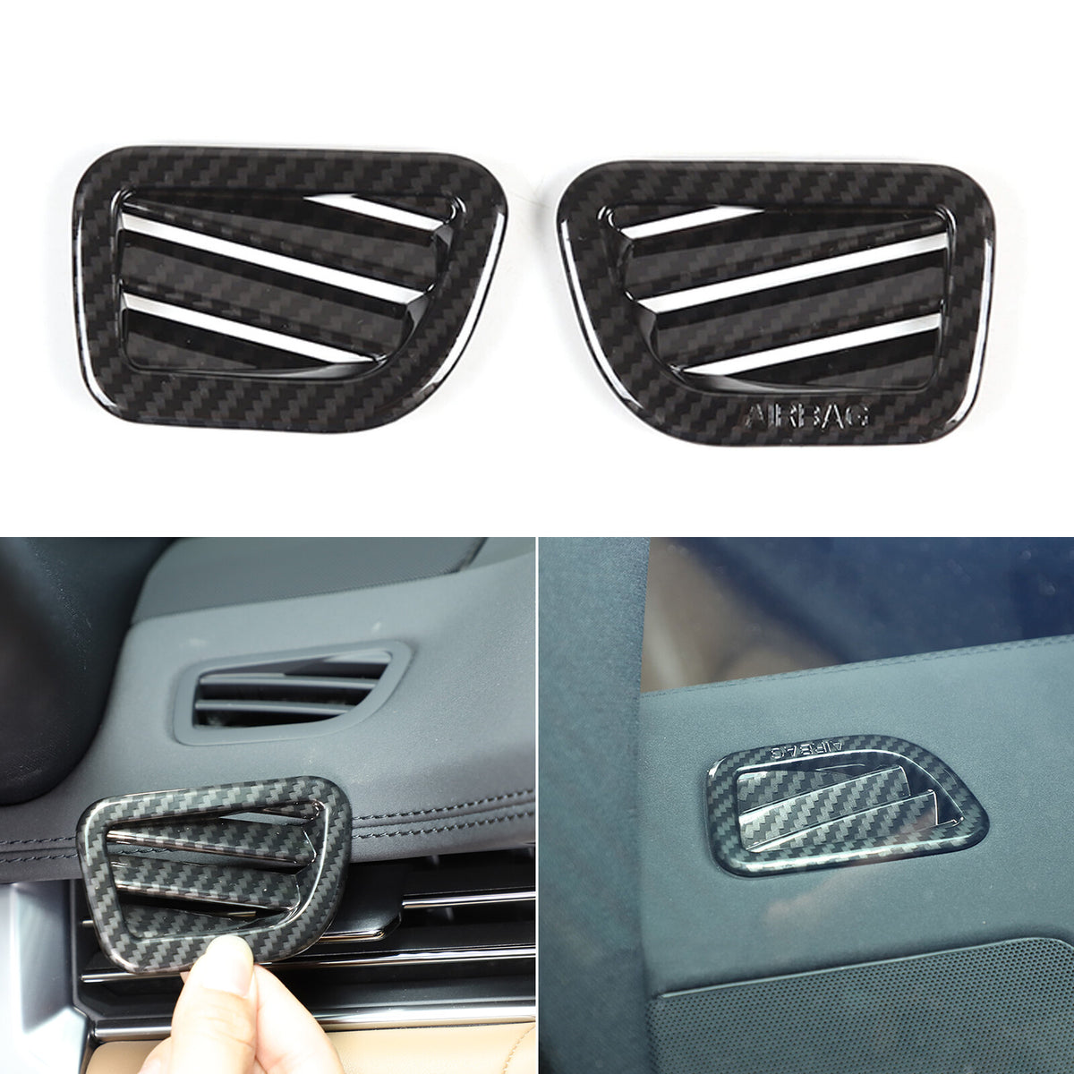 Carbon Center Console Trim Interior Cover Set For Range Rover Sport/Vogue 23-24 13