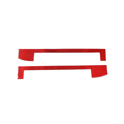Red Carbon Fiber Door Sill Scratch Resistant Trim Sticker For Corvette C7 14-19 6