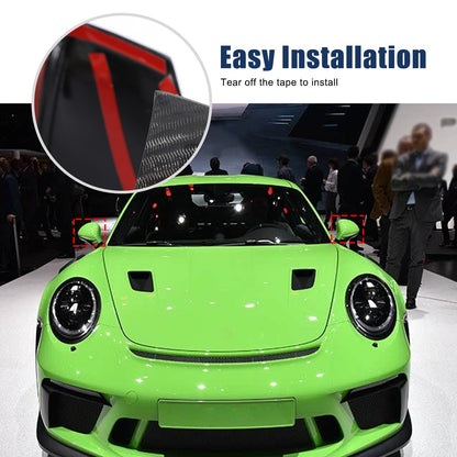 Real Carbon Fiber Exterior Rearview Mirror Trim For Porsche911 GT2 GT3 GTS 14-18 4