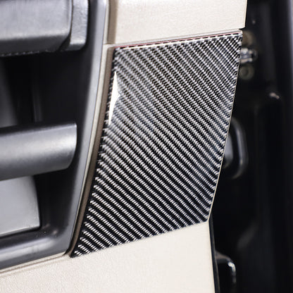 Soft Carbon Fiber Interior Door Panel Trim Stickers for Hummer H2 2003-07 US 5