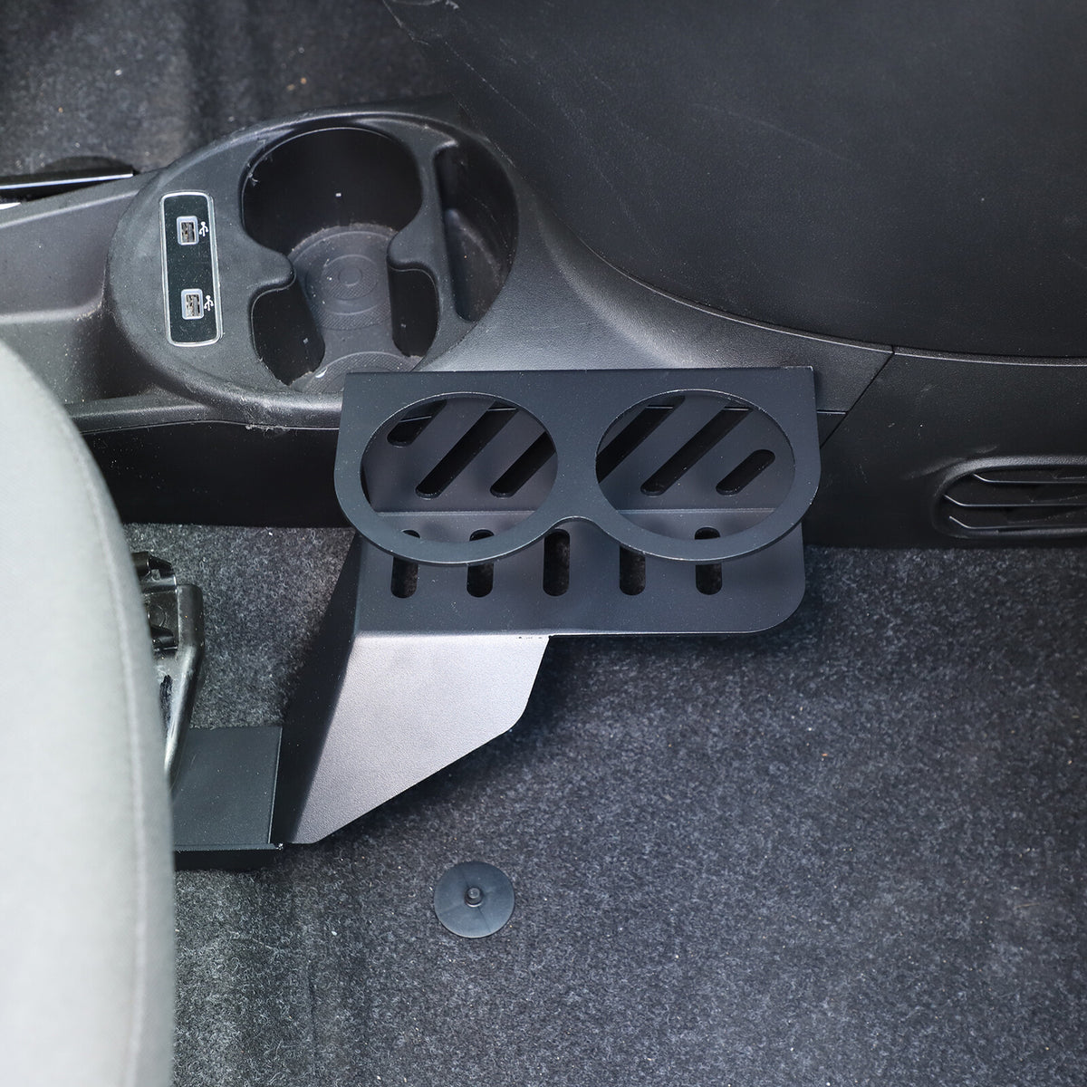 Alloy Passenger Seat Expansion Cup Holder For Fiat 500 Abarth 595 695 16+ US 1